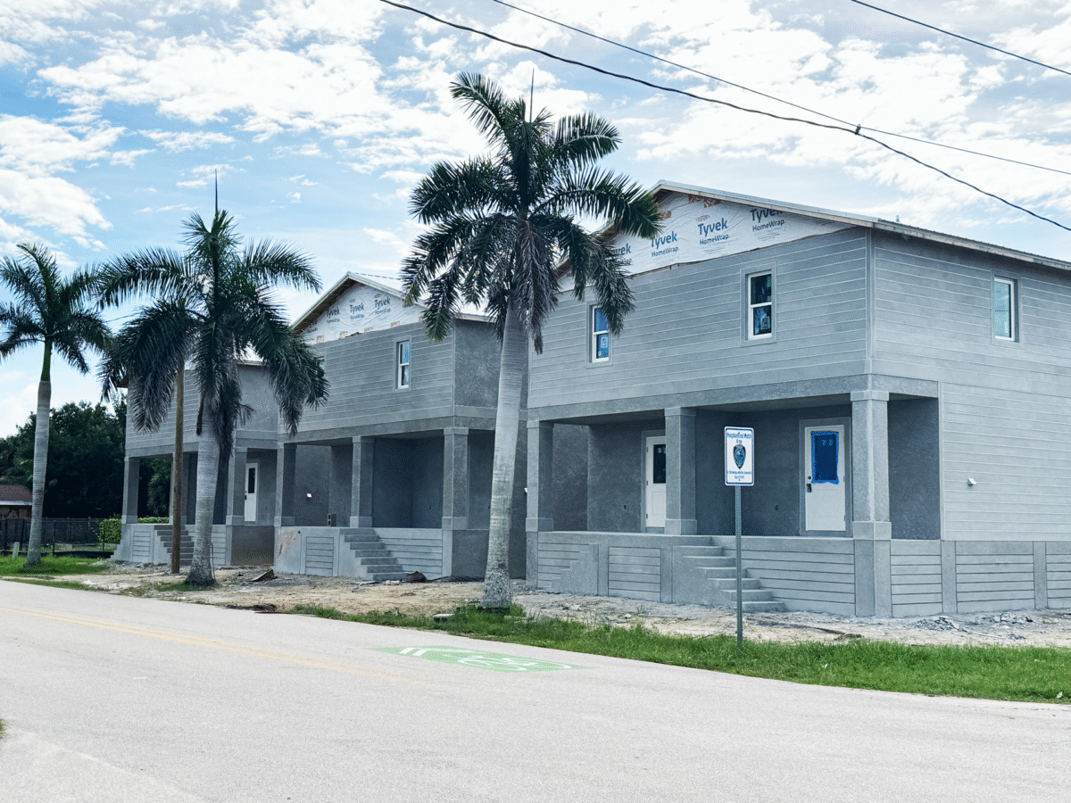 Multi-family housing being built in Punta Gorda